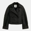 ESSENTIEL Eyvette Jacquard Jacket Black | Outerwear