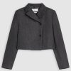 CLOSED Italien Wool Cropped Blazer Grey Charcoal | Jackets