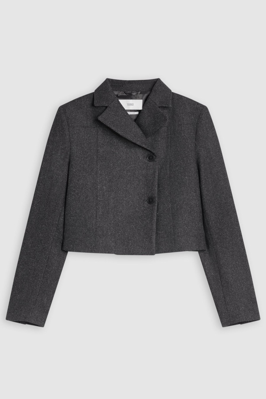 CLOSED Italien Wool Cropped Blazer Grey Charcoal | Jackets