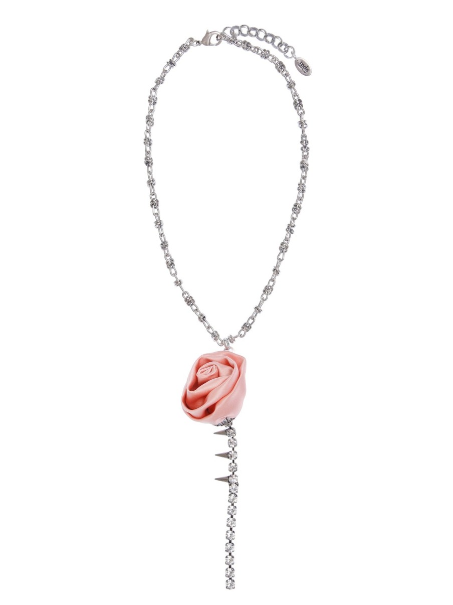 Radá Rose Brass Strass Necklace Nude | Necklaces