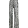 SemiCouture Palazzo Sequin Trousers Silver | Pants