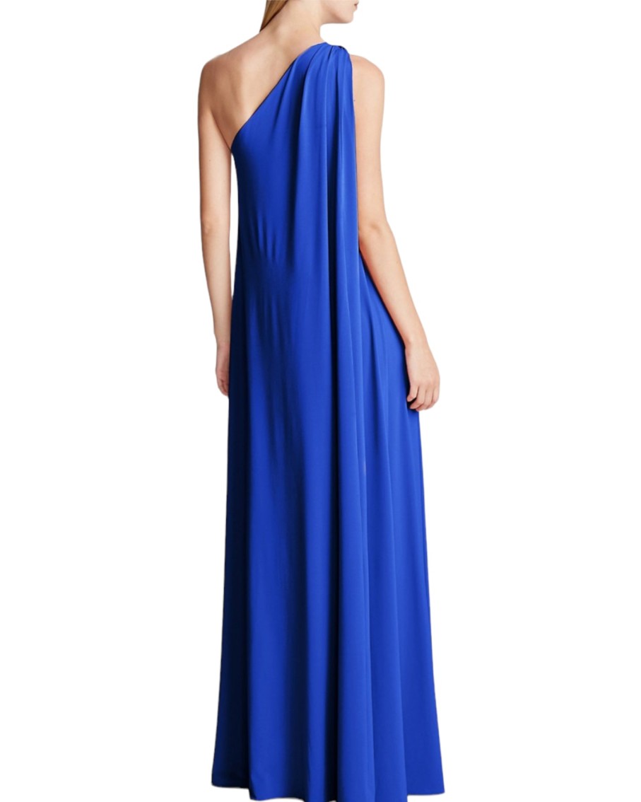 Halston Andra Stretch Gown Blue | Occasionwear