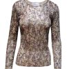 Alessandra Gallo Violet Sequin Blouse Camouflage | Shirts & Blouses