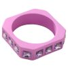 Mélange de Luxe Square Bangle Bracelet With Colorful Crystals Lilac | Bracelets