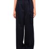 SemiCouture Patty Palazzo Flannel Trousers Navy | Pants