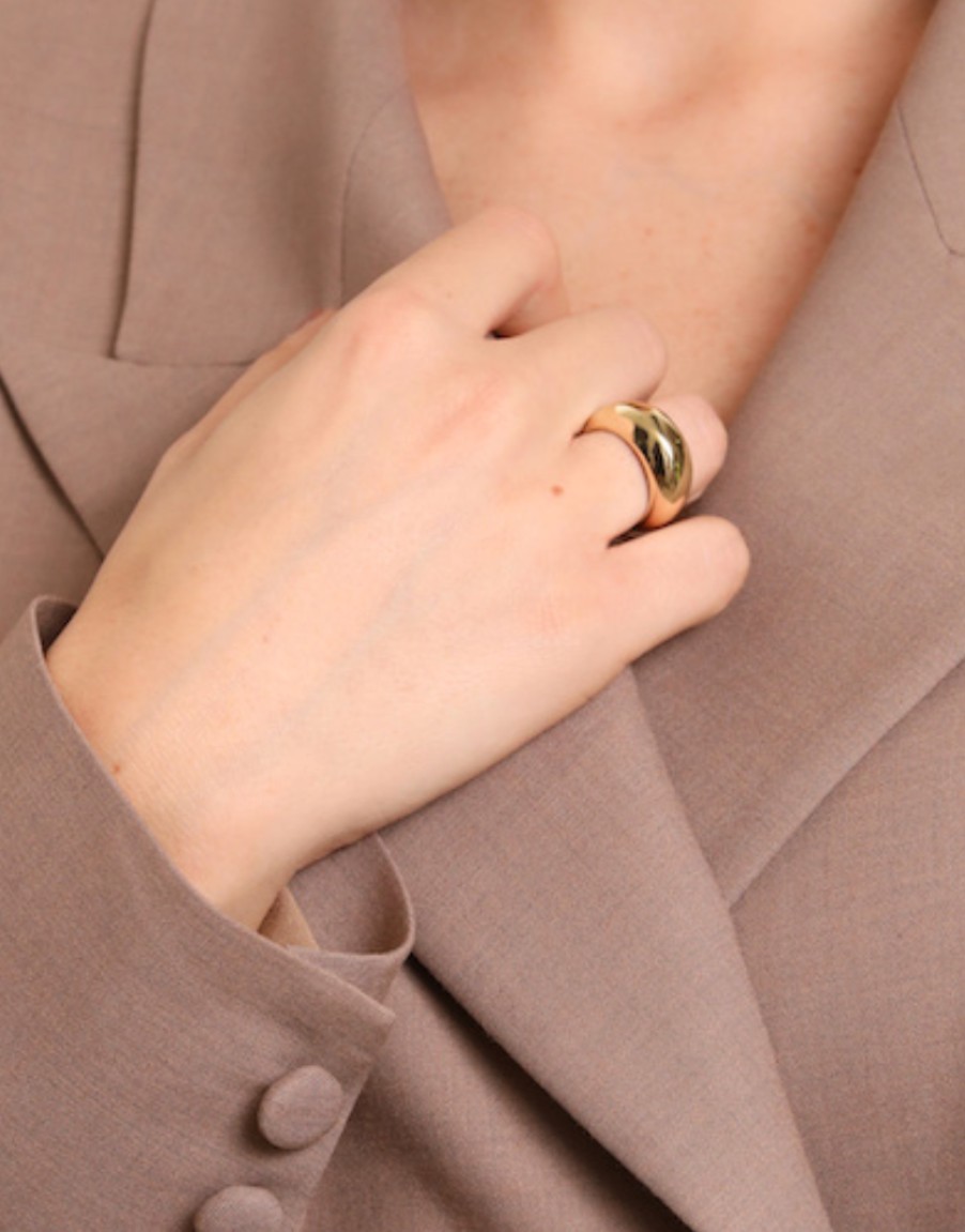 Federica Tosi Stone Gold Plated Ring | Rings