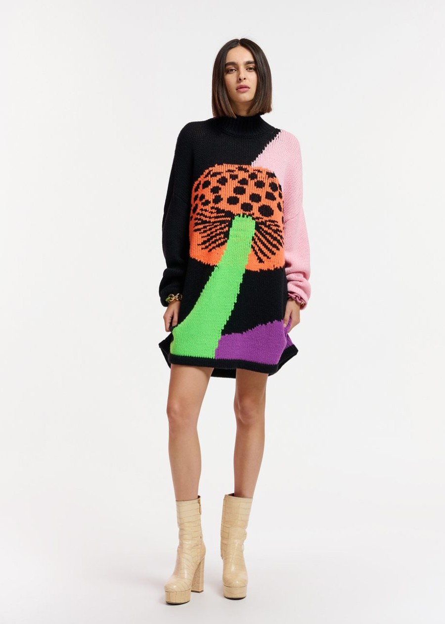 ESSENTIEL Egusto Intarsia Knitted Sweater Dress Multicolor | Dresses & Jumpsuits