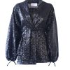 Alessandra Gallo Amelia Sequin Shirt Black | Shirts & Blouses