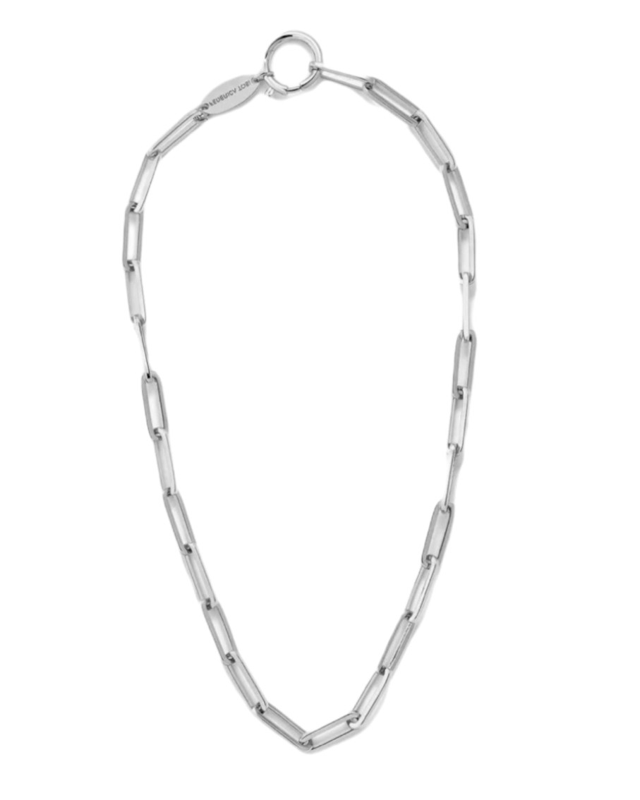 Federica Tosi Lace Square Silver Plated Necklace | Necklaces