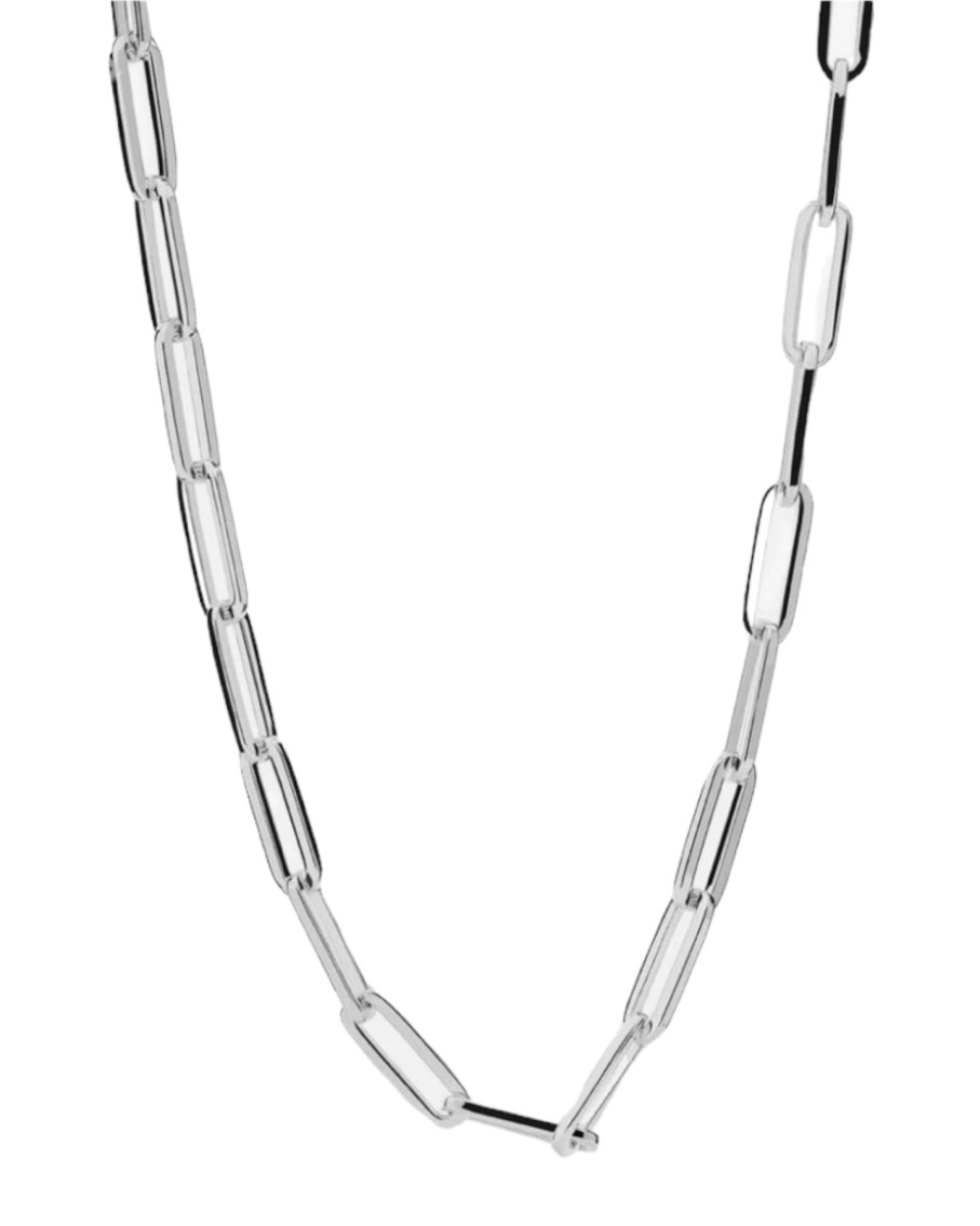 Federica Tosi Lace Square Silver Plated Necklace | Necklaces