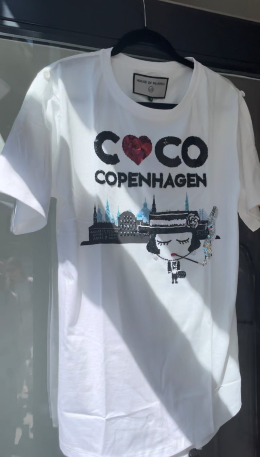 House Of Mua Mua Coco Copenhagen Maxi T-Shirt White | T-Shirts