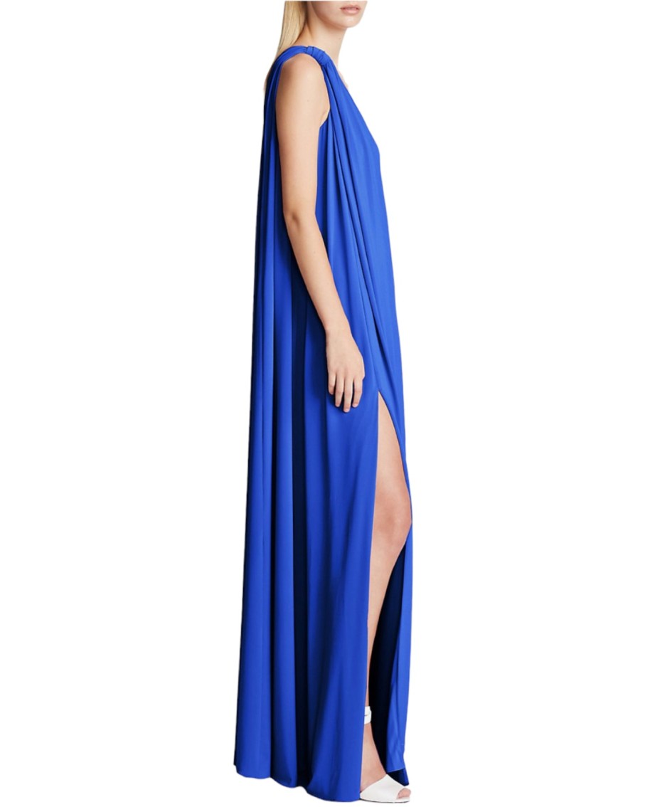 Halston Andra Stretch Gown Blue | Dresses & Jumpsuits