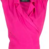 Federica Tosi Wrapped Sleeveless Shirt Pink | Tops