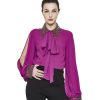 Dahlo Detailed Rhinestone Shirt Purple | Shirts & Blouses