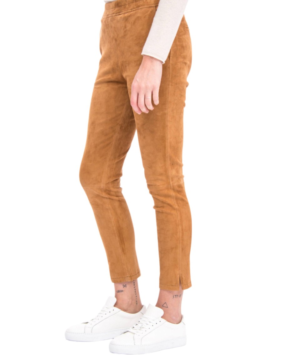 Arma Fabrizia Stretch Suede Trousers Cigar | Pants