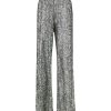 SemiCouture Palazzo Sequin Trousers Silver | Occasionwear