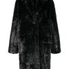 Philosophy Di Lorenzo Serafini Metallic Faux Coat Black | Outerwear