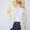 SemiCouture Merry Wool Blend With Chiffon Jacket Creme | Businesswear