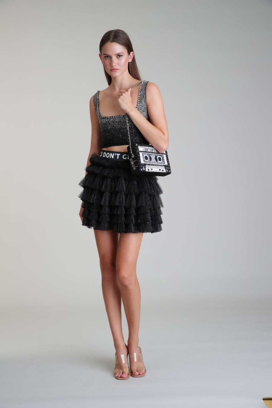 House Of Mua Mua I Don´T Give A Chic Tulle Skirt Black | Skirts