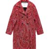 SHIRTAPORTER Paisley Jacquard Coat Pink | Outerwear