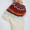 SemiCouture Beverley Knit Dress White/Multicolor | Knitwear