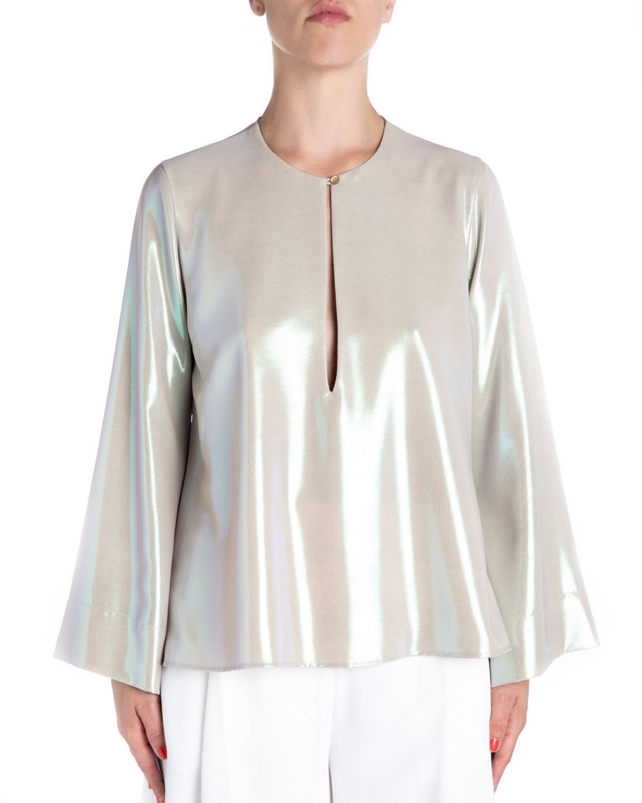 Co.Go Luce Blouse Aqua | Shirts & Blouses