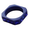 Mélange de Luxe Square Bangle Bracelet With Colorful Crystals Blue | Bracelets