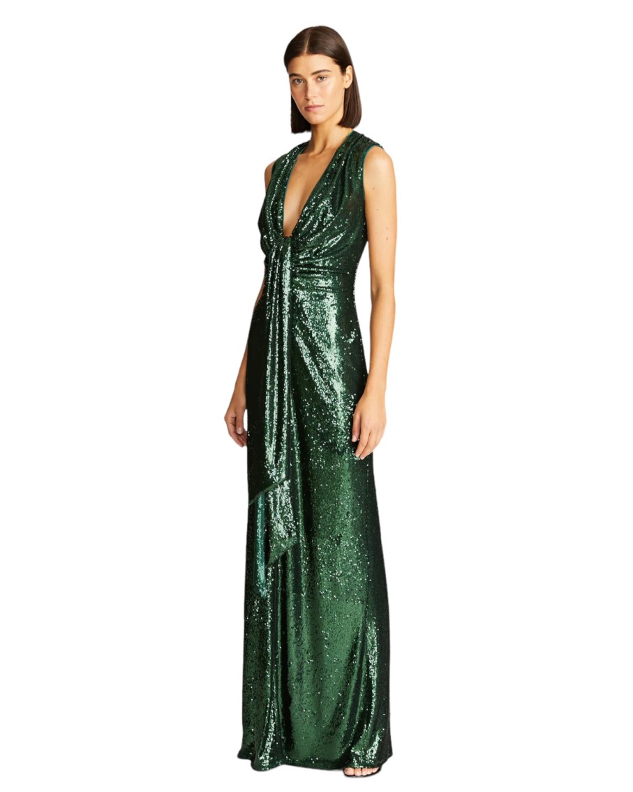 Halston Magdalena Gown In Sequin | Dresses & Jumpsuits