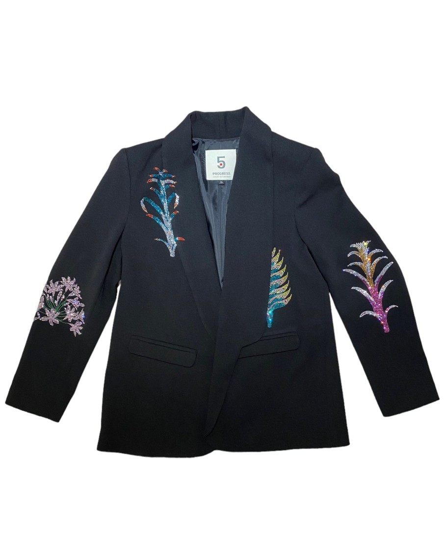 5 Progress Pineapple Blazer Black | Occasionwear